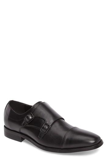 Men's Kenneth Cole Reaction Double Monk Strap Shoe .5 M - Black