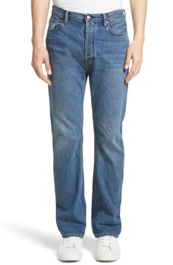 Men's Acne Studios Land Classic Straight Leg Jeans X 32 - Blue