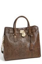 Michael Michael Kors 'hamilton - North/south' Snake Embossed Leather Tote -