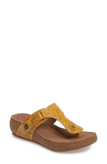 Women's Comfortiva Shantel Flip Flop .5 M - Yellow