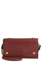 Women's Frye Campus Rivet Leather Smartphone Wallet With Crossbody Strap -