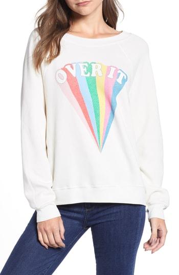 Women's Wildfox Sommers - Over It Sweatshirt - White