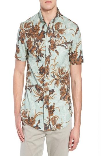 Men's Reyn Spooner Spooner Spinnaker Tailored Fit Sport Shirt - Green