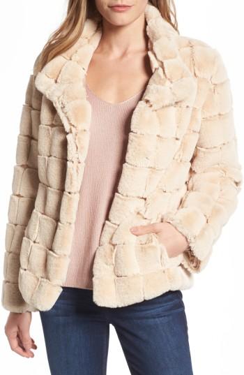 Women's Kristen Blake Faux Fur Jacket - Pink