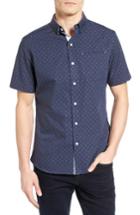 Men's 7 Diamonds Volta Diamond Dot Chambray Shirt