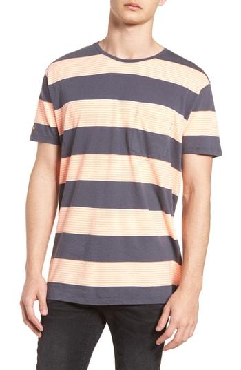 Men's Scotch & Soda Stripe Pocket T-shirt - Blue