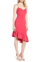Women's Chelsea28 Asymmetric Ruffle Hem Dress - Pink