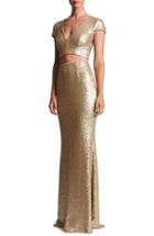 Women's Dress The Population Cara Sequin Two-piece Gown - Metallic