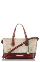 Brahmin Mini Asher Embossed Leather Tote - Ivory