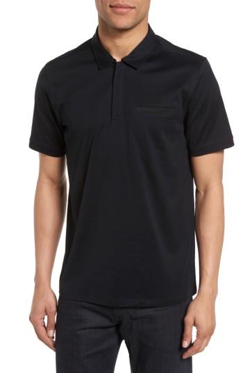 Men's Calibrate Cotton Polo - Black