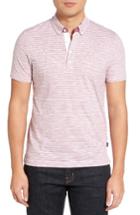 Men's Boss Platt Flame Stripe Polo - Pink