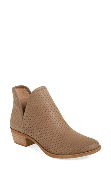 Women's Lucky Brand 'bashina' Perforated Bootie M - Brown