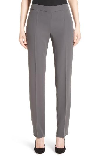 Women's Armani Collezioni Side Zip Techno Cady Pants
