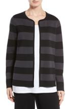 Women's Eileen Fisher Silk & Organic Cotton Jacket - Black