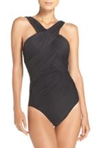 Women's Miraclesuit Crisscross One-piece Swimsuit - Black