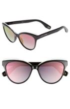 Women's Marc Jacobs 55mm Cat Eye Sunglasses - Black/ Pink
