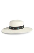 Women's Treasure & Bond Western Straw Boater Hat - Ivory
