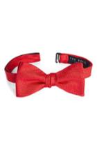 Men's Ted Baker London Silk Bow Tie, Size - Red