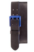 Men's Bill Adler 1981 'electric Flag' Leather Belt - Black/blue