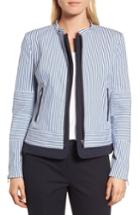 Women's Nordstrom Signature Stripe Jacket - Blue