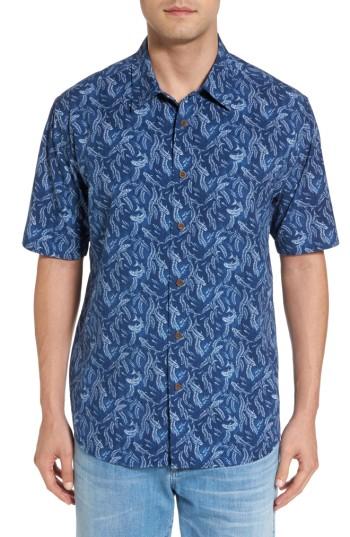 Men's Cova Pesca Sport Shirt, Size - Blue