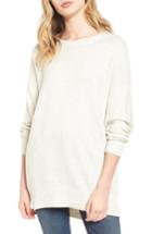 Women's Splendid Laced Back Sweater - White