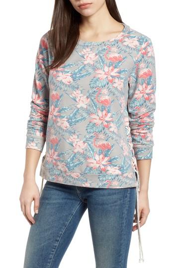 Women's Billy T Lace-up Sweatshirt - Grey