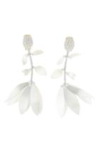 Women's Oscar De La Renta Beaded Flower Drop Earrings
