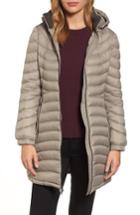 Women's Michael Michael Kors Hooded Down Coat - Beige