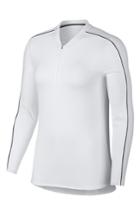 Women's Nike Court Dri-fit Quarter Zip Top - White