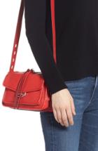 Rag & Bone Small Field Leather Messenger Bag - Red