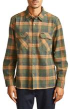 Men's Brixton 'archie' Plaid Flannel Shirt, Size - Green