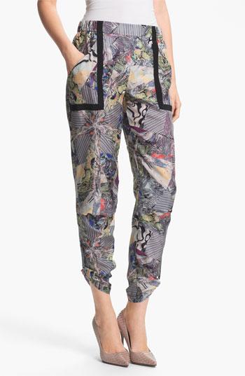 Kelly Wearstler 'array' Print Silk Pants Womens Multi Size 4 4