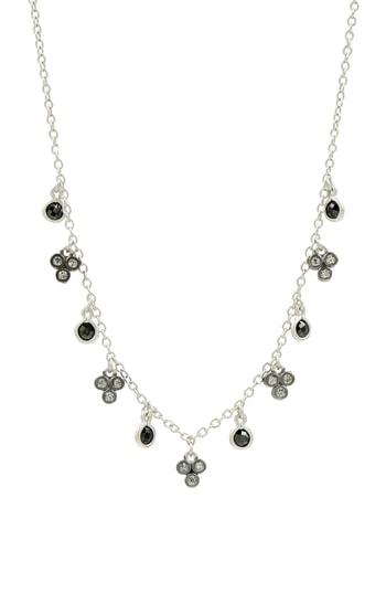 Women's Freida Rothman Industrial Finish Crystal Charm Necklace