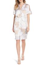 Women's Kenneth Cole New York Capelet Cold Shoulder Dress
