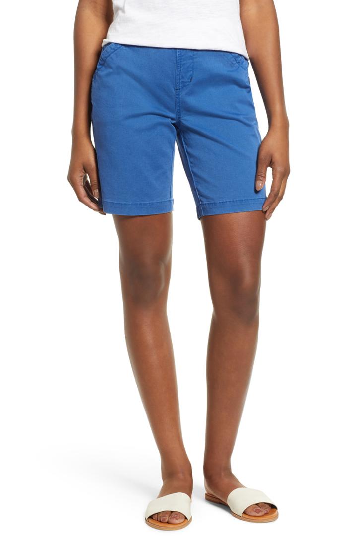 Women's Jag Jeans Gracie Stretch Cotton Shorts - Blue