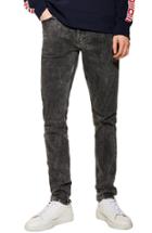 Men's Topman Lightning Skinny Fit Stretch Jeans X 32 - Black
