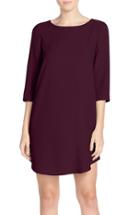 Women's Bb Dakota 'jazlyn' Crepe Shift Dress - Purple
