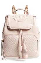 Tory Burch Fleming Lambskin Leather Backpack - Pink