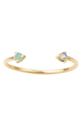 Women's Wwake Counting Collection Two-step Opal Ring