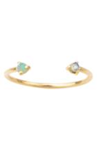 Women's Wwake Counting Collection Two-step Opal Ring