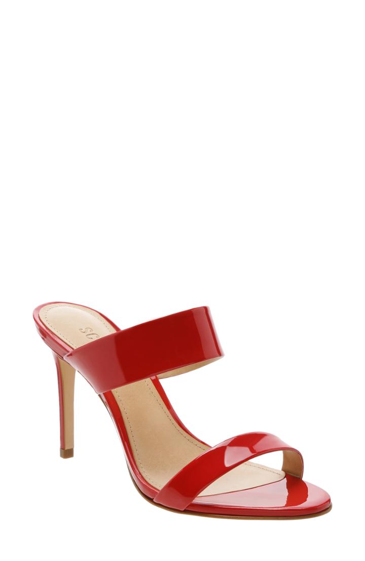 Women's Schutz Stiletto Slide Sandal M - Red