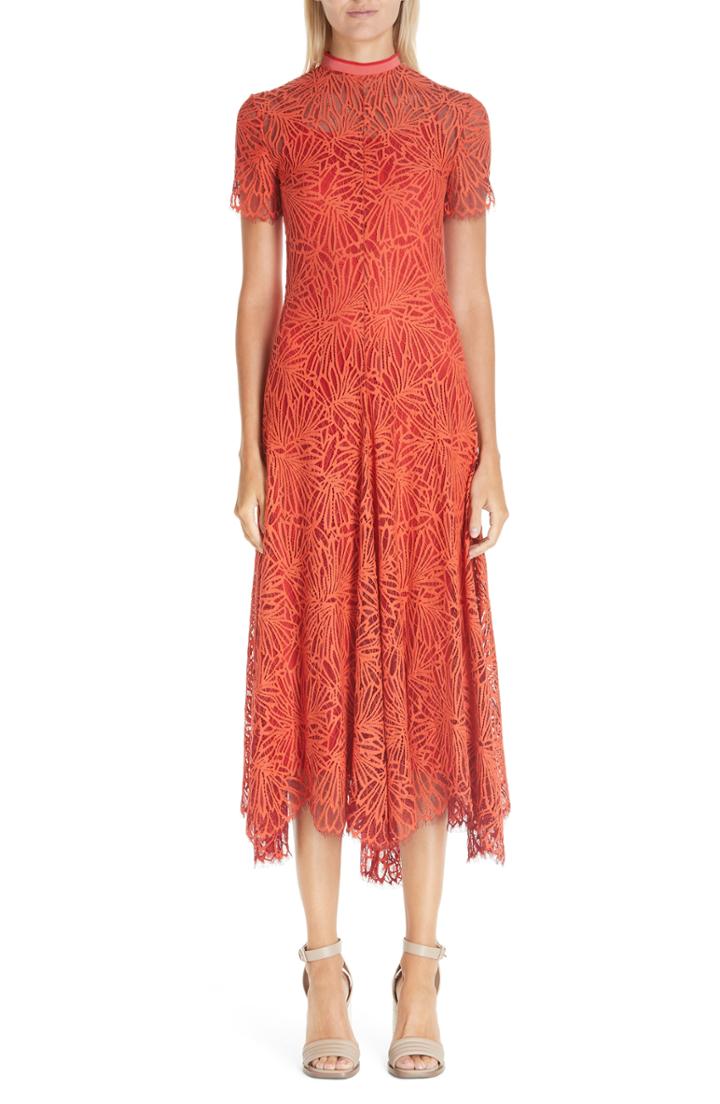 Women's Proenza Schouler Stretch Lace Dress - Orange