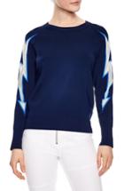 Women's Sandro Mesh Inset Sweater - Blue