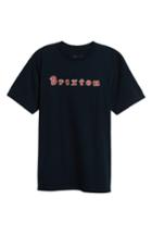 Men's Brixton Proxy Short Sleeve Logo T-shirt, Size - Blue