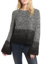Women's 1.state Eyelash Fringe Sweater, Size - Black