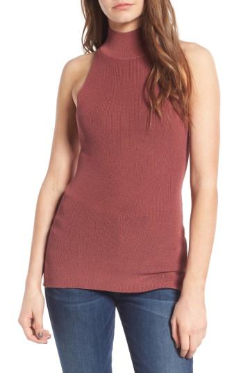 Women's Leith Lace-up Back Knit Tank - Red