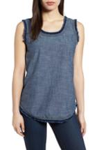 Women's Kenneth Cole New York Frayed Chambray Tank - Blue