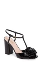 Women's Kate Spade New York Charlton Flower Sandal .5 M - Black