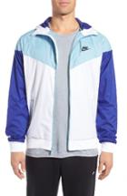 Men's Nike 'windrunner' Colorblock Jacket, Size - White